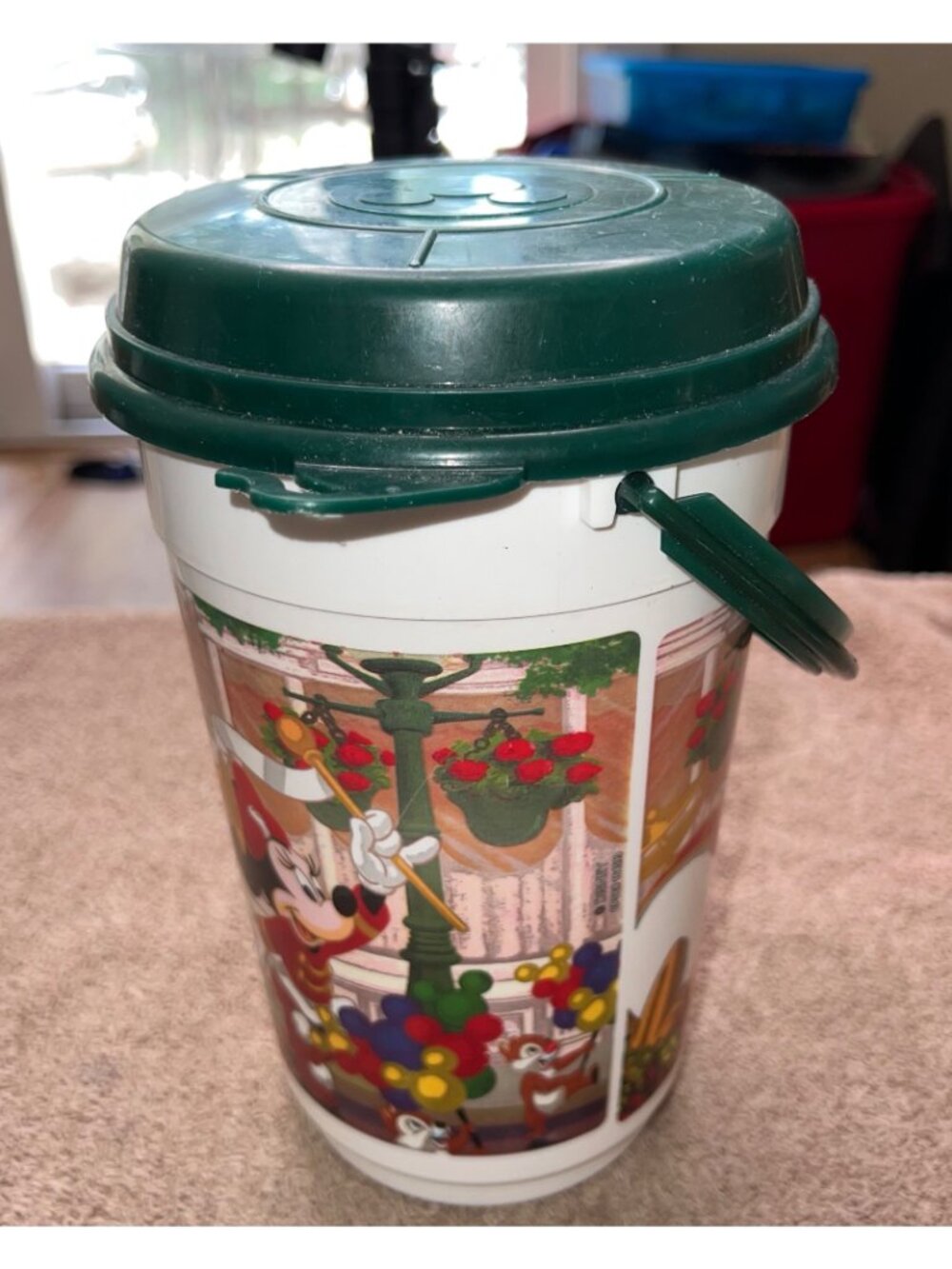 Disney Parks Mickey 1993 Parade Plastic Souvenir Popcorn Bucket Lid Handle - Picture 3 of 5